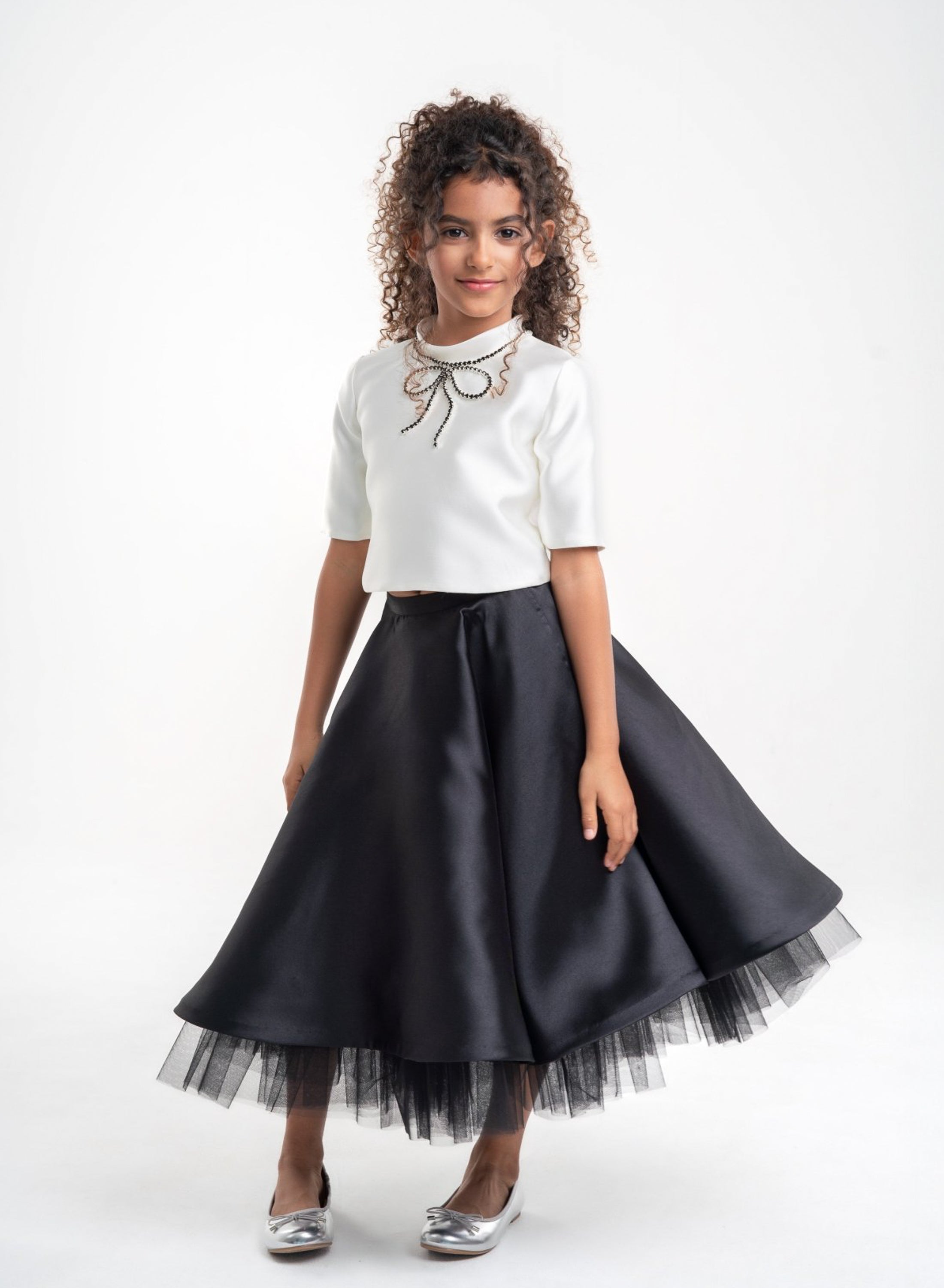 Black and White Ensemble for Girls CutiGirl Black and White Ensemble for Girls CutiGirl